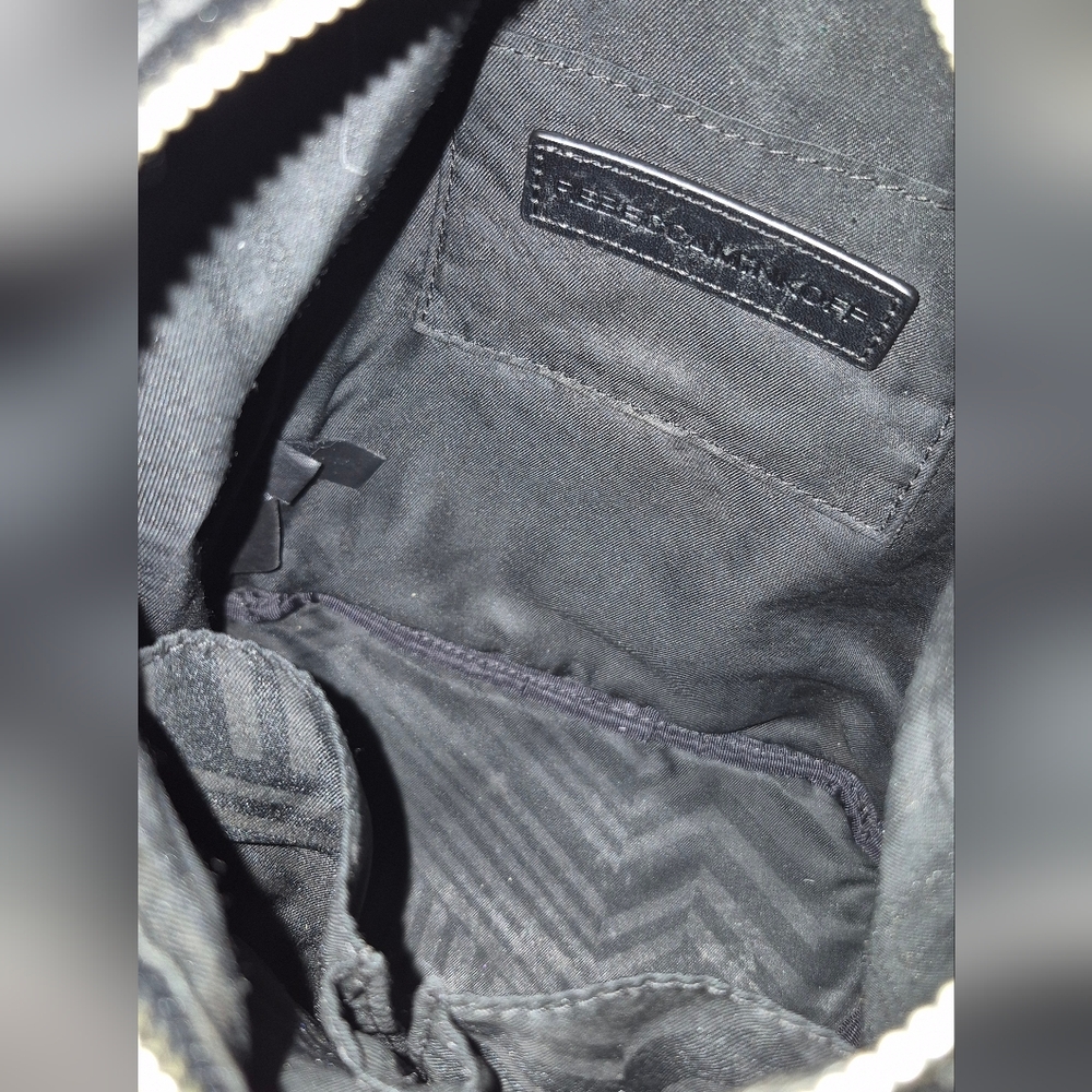 Rebecca Minkoff Julian Backpack Black Pebbled Leather Center Zip Restored - Picture 13 of 16